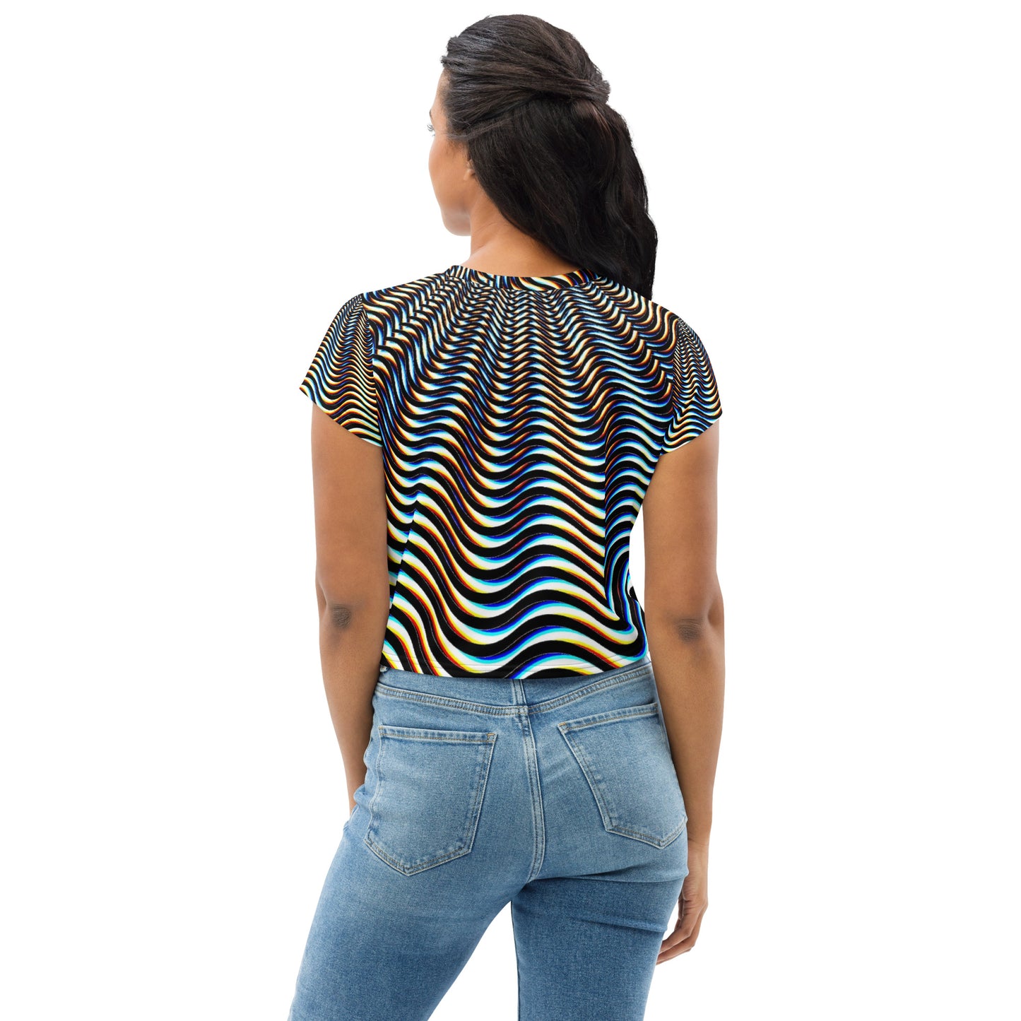 All-Over Print Crop Tee