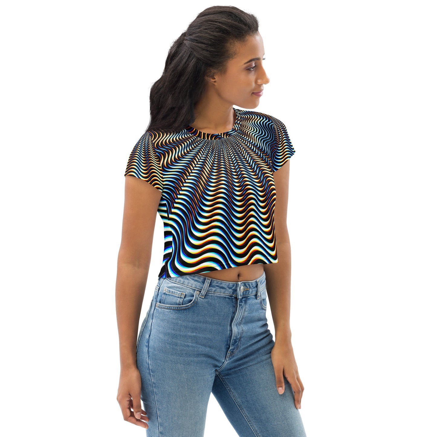 All-Over Print Crop Tee